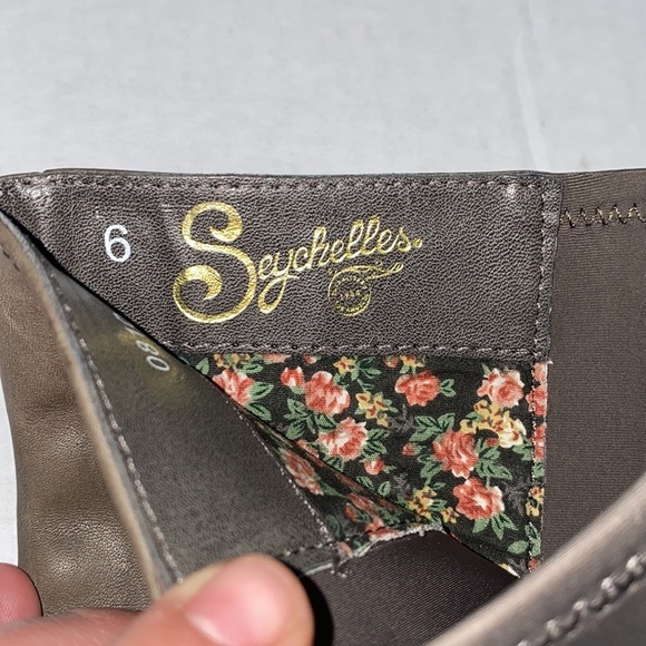 Seychelles pull on stretch leather high boot size 6 gray - Picture 4 of 8